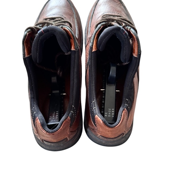 Clarks Brown Leather Travel Trek Shoes Men Size 8.5 - Picture 4 of 6